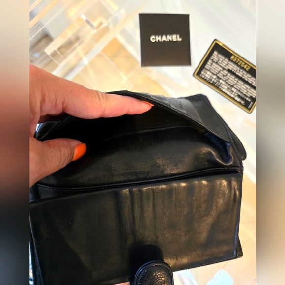 Authentic Chanel Caviar CC Leather Wallet EUC ✨️ - Picture 8 of 16